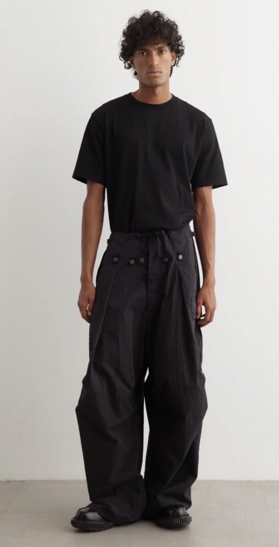 RARE KAPITAL Ripstop Jumbo Cargo Pants Black Japan 28 Waist 26