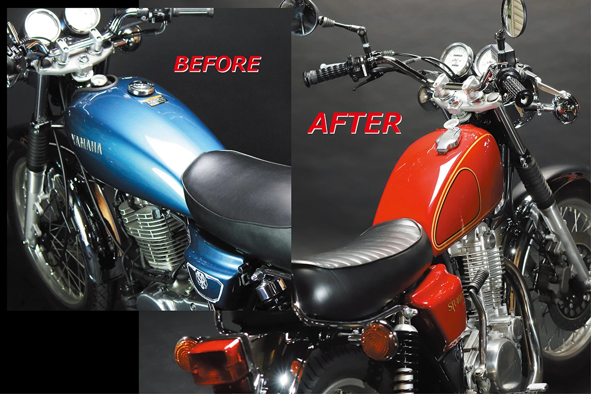 初期型ナロータンクを再び！ SR400 FI用「トラディショナルナロー