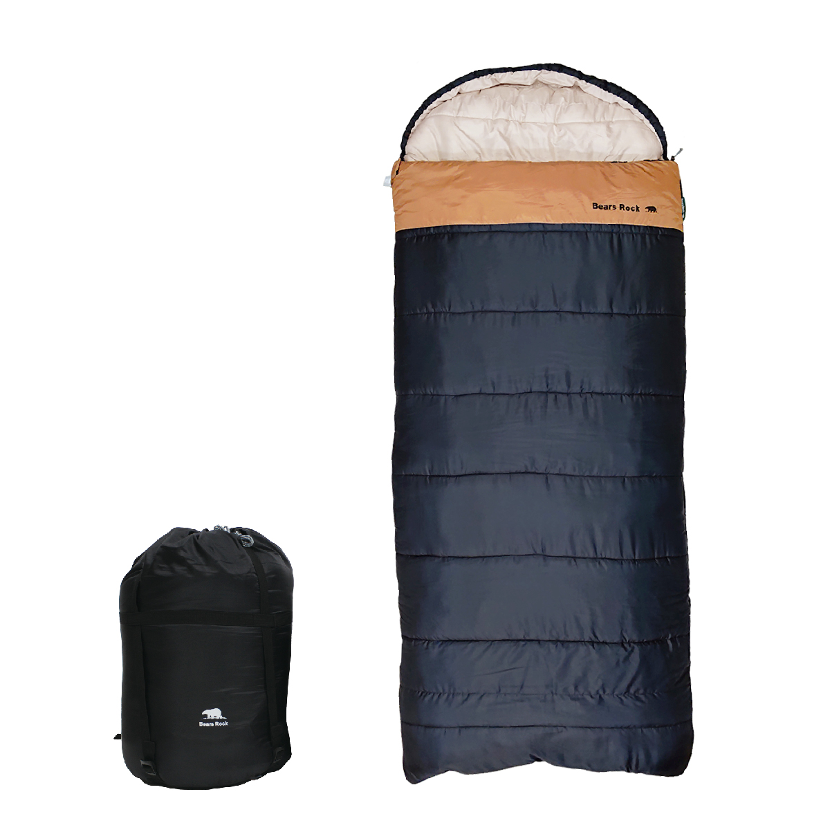 Bears Rock（ベアーズロック） 寝袋 冬用 封筒型 最強 -30度 厚みの