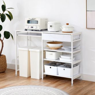 ゴミ箱上ラック キッチンラック 大理石柄 [幅120] | 【公式】LOWYA