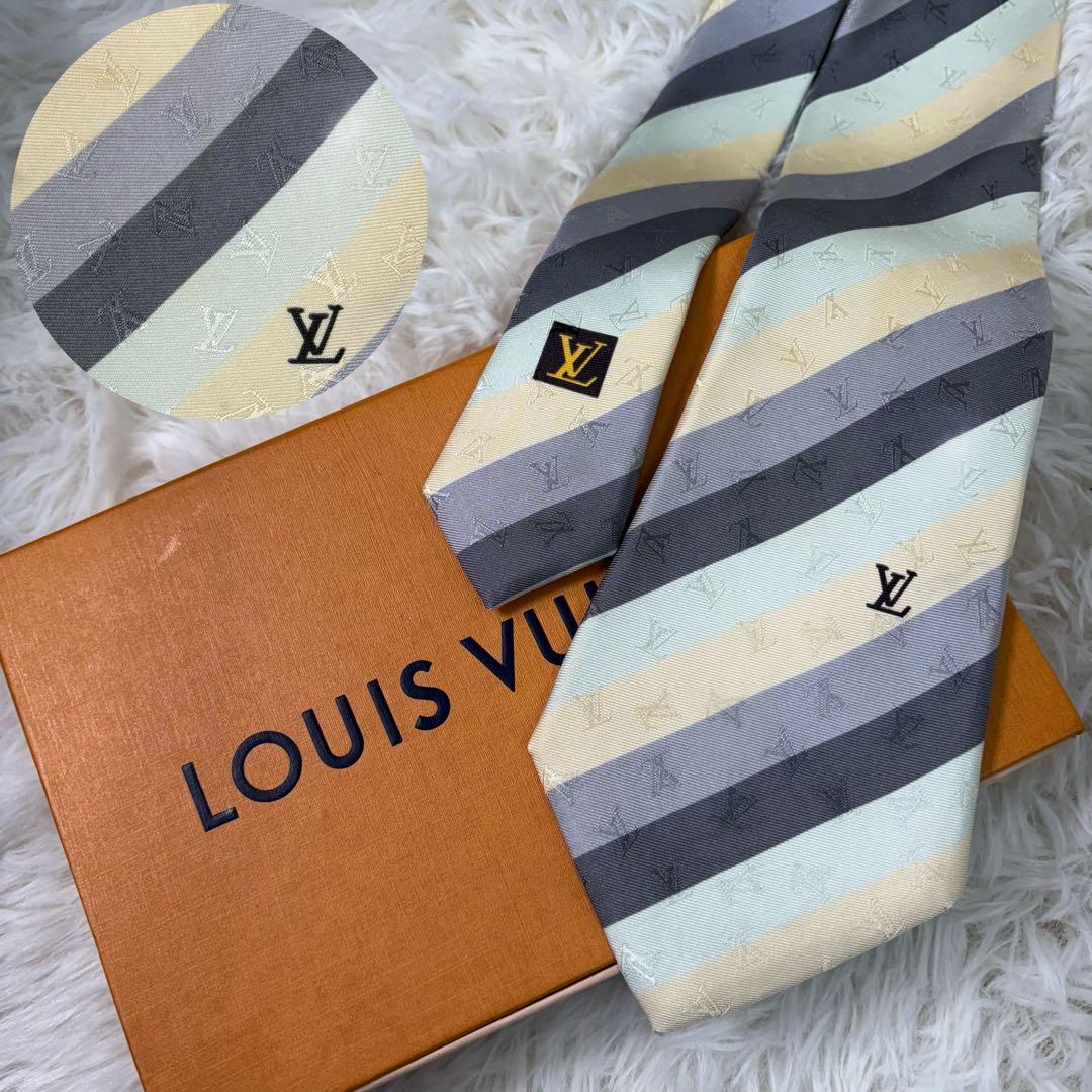 LV ルイヴィトン ストライプ 現行 モノグラム ネクタイ シルク 4色 楽天市場】LOUIS VUITTONルイヴィトン メンズネクタイコントラスト