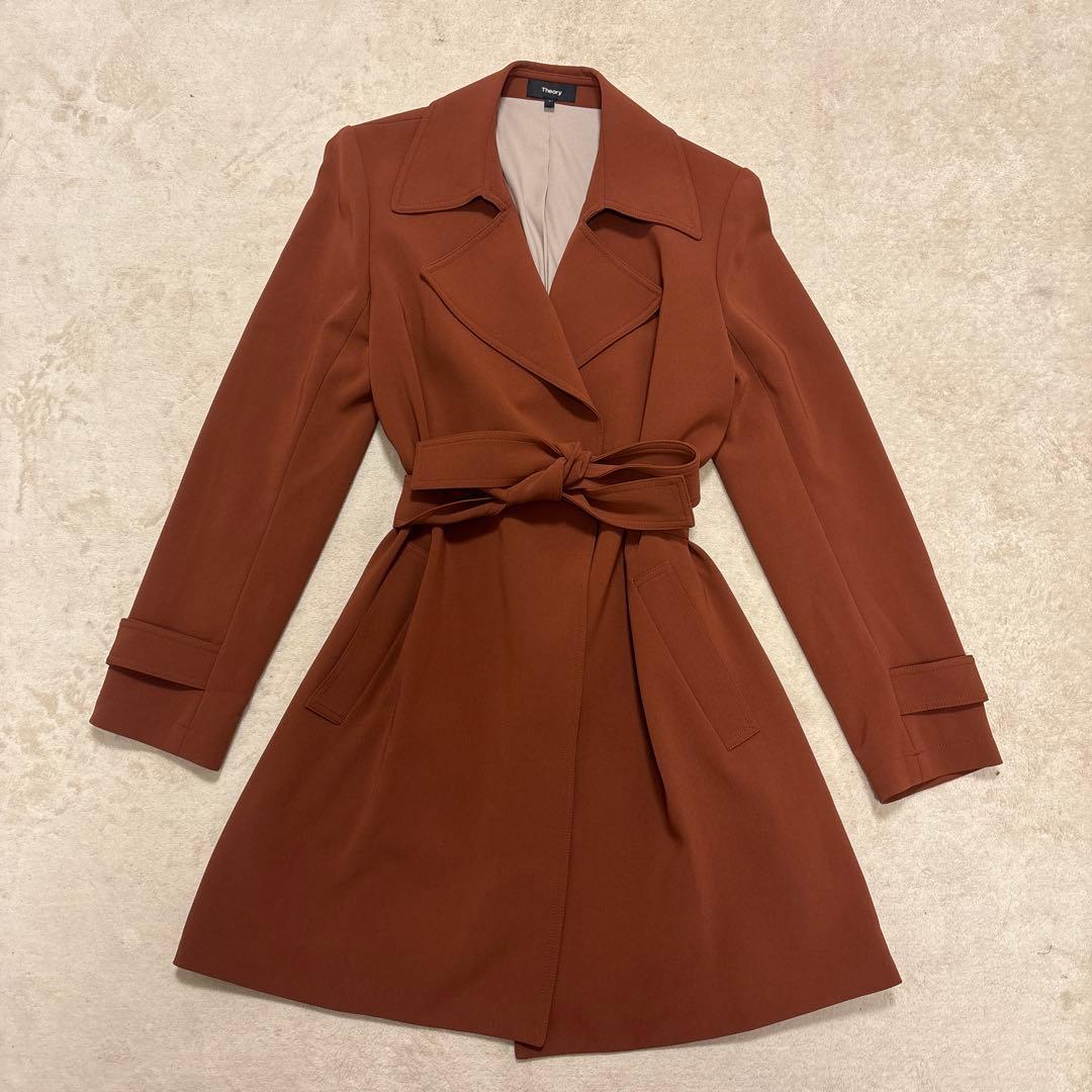 未使用級⭐️theory 20ss ADMIRAL CREPE トレンチコート 中古・古着通販】theory (セオリー) トッパーコート 01-3309600