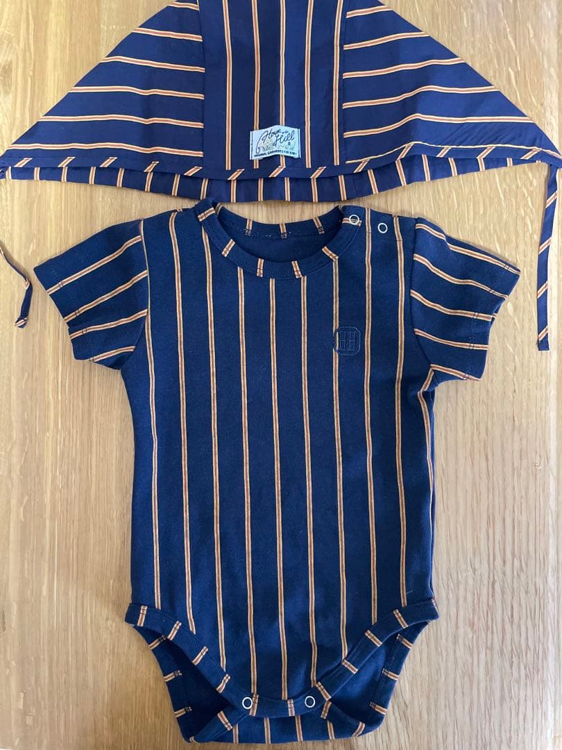 こ*こ様 House on the Hillロンパース・帽子セット 出産祝い