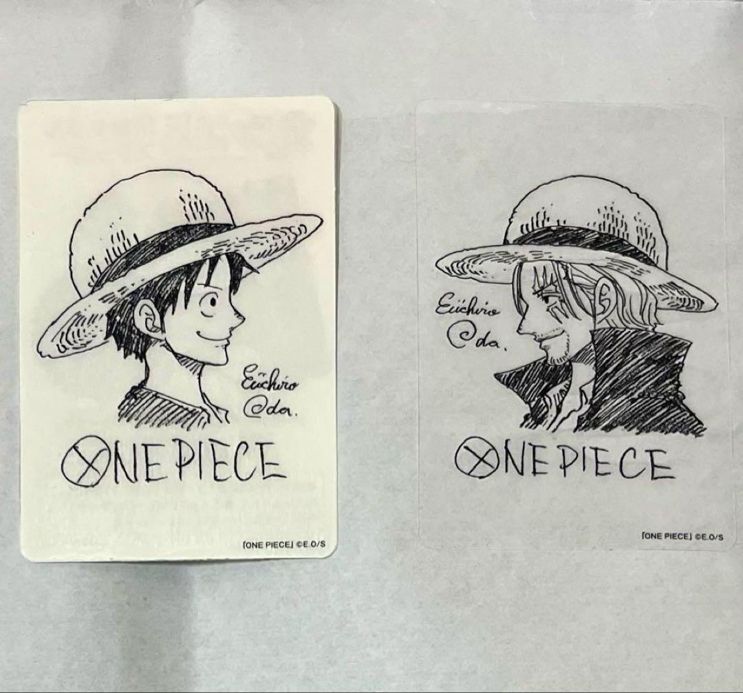 ONE PIECE ナツコミ 限定書き下ろし 特製ダブルステッカー 2枚セット