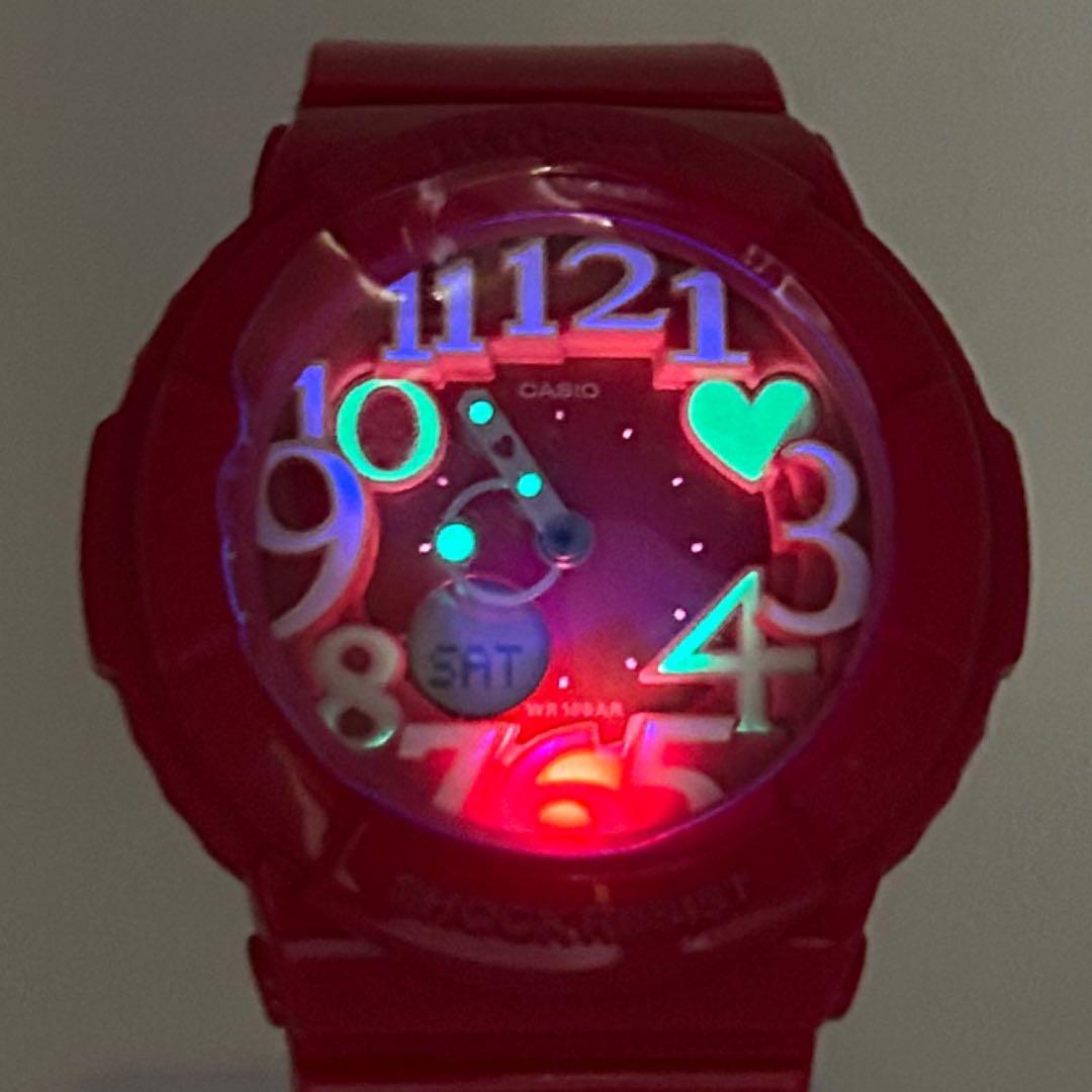 未使用級】Baby-G BGA-130-4B 腕時計 ピンク デジネオン - メルカリ