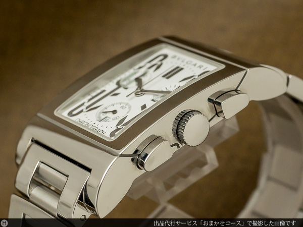 ブルガリ レッタンゴロ SS スクエア クオーツ クロノグラフ