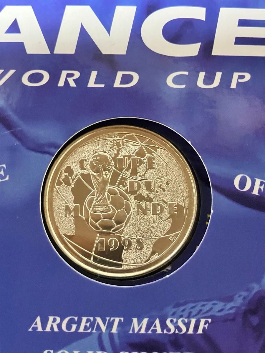 1998 フランスワールドカップ 記念銀貨 2枚セット MONNAIE DE PARIS