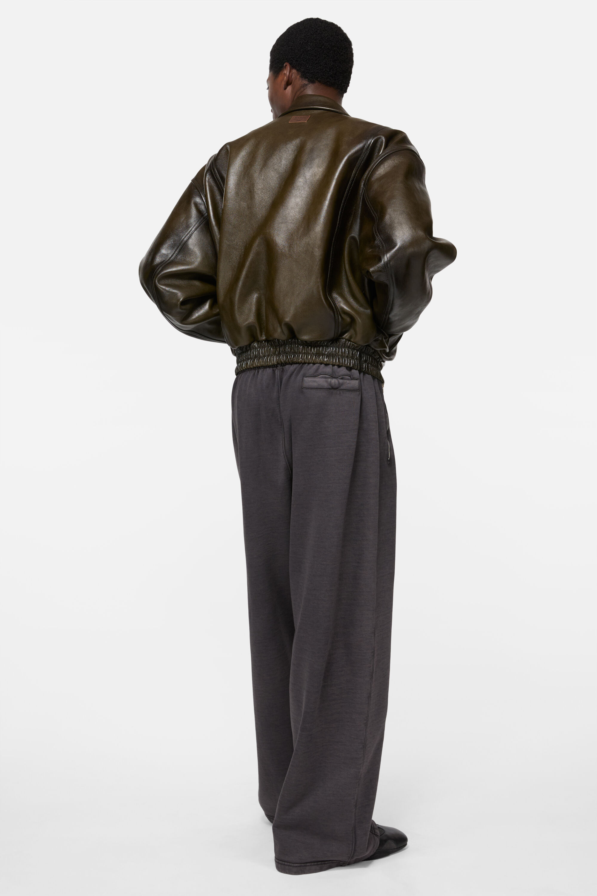 Acne Studios - レザーボンバージャケット - ヴィンテージグリーン