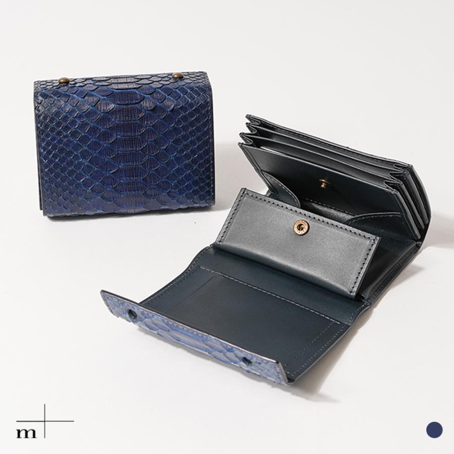 m+（エムピウ） 二つ折り財布 millefoglie パイソン P25